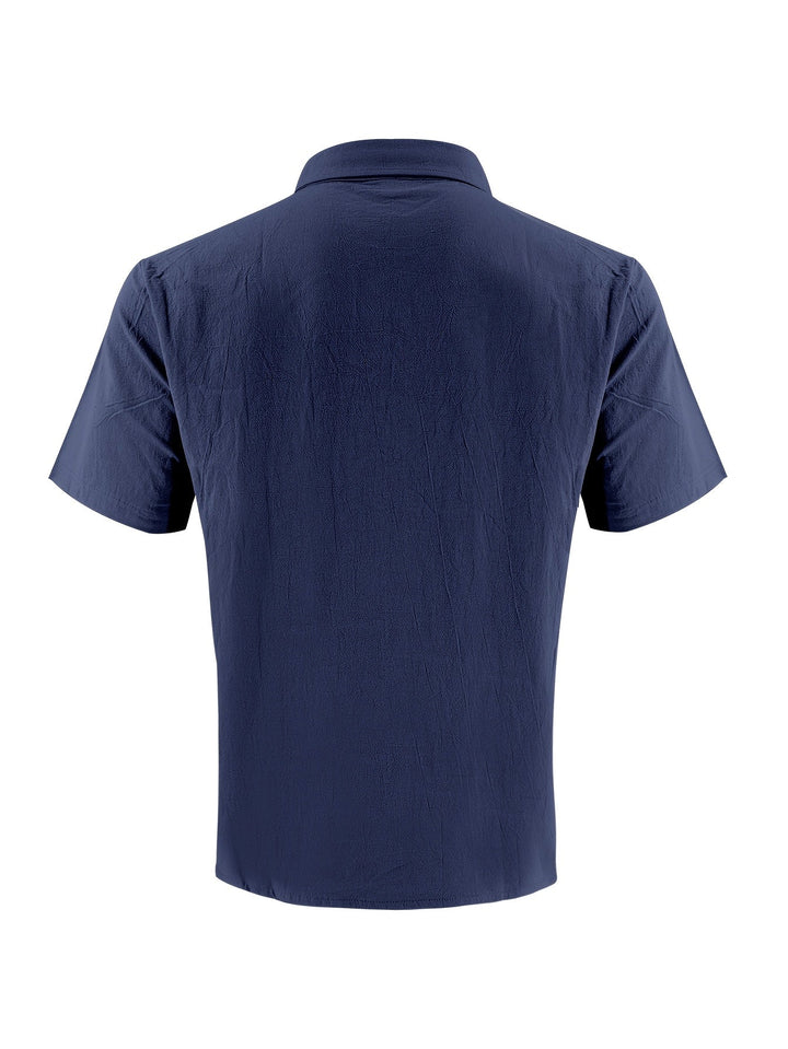 COTTON HENLEY SHIRT FOR MEN