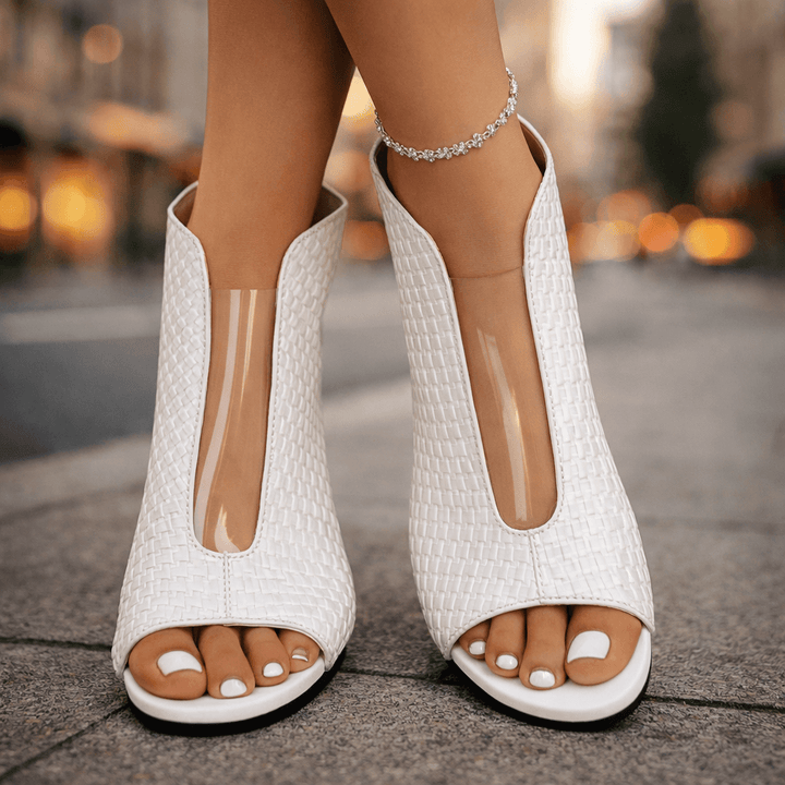 BEAUMONT NICE | SANDALES À TALON TISSÉES POUR FEMMES