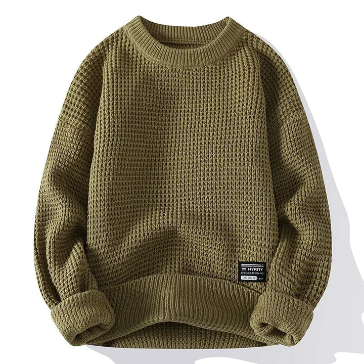 TEXTURED KNIT PULLOVER  FOR MEN