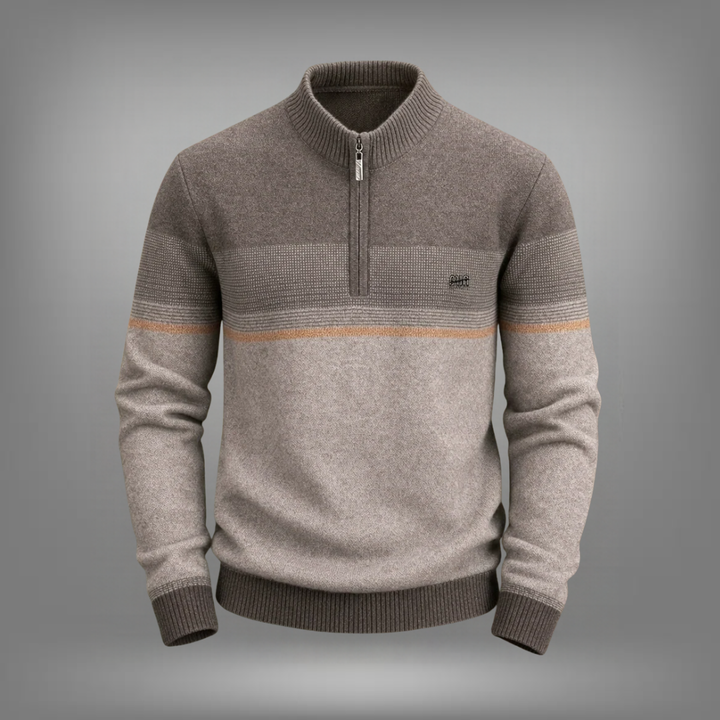 Pull demi-zip en laine premium Warren™