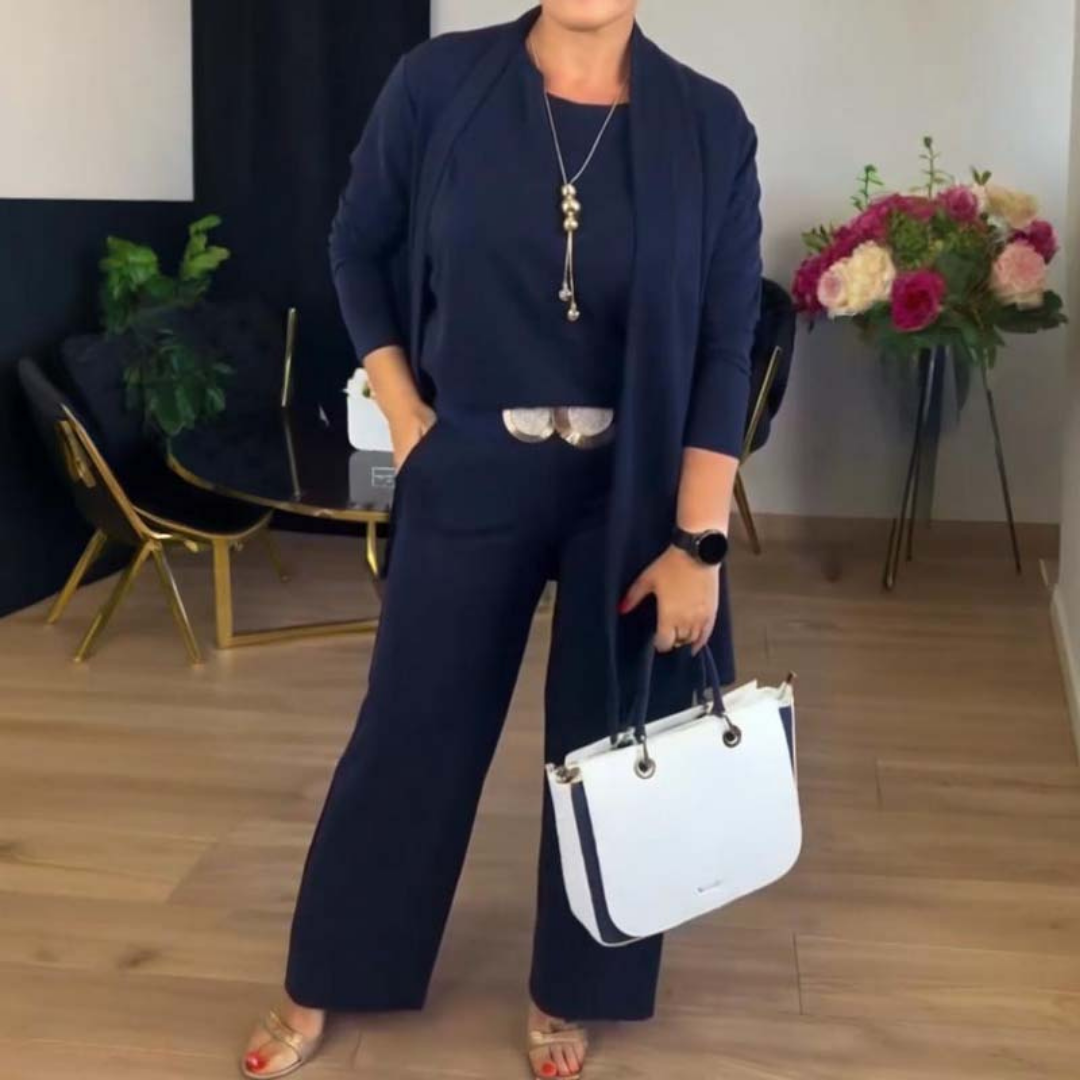 BEAUMONT NICE | ENSEMBLE MAILLE TROIS PIÈCES POUR FEMMES