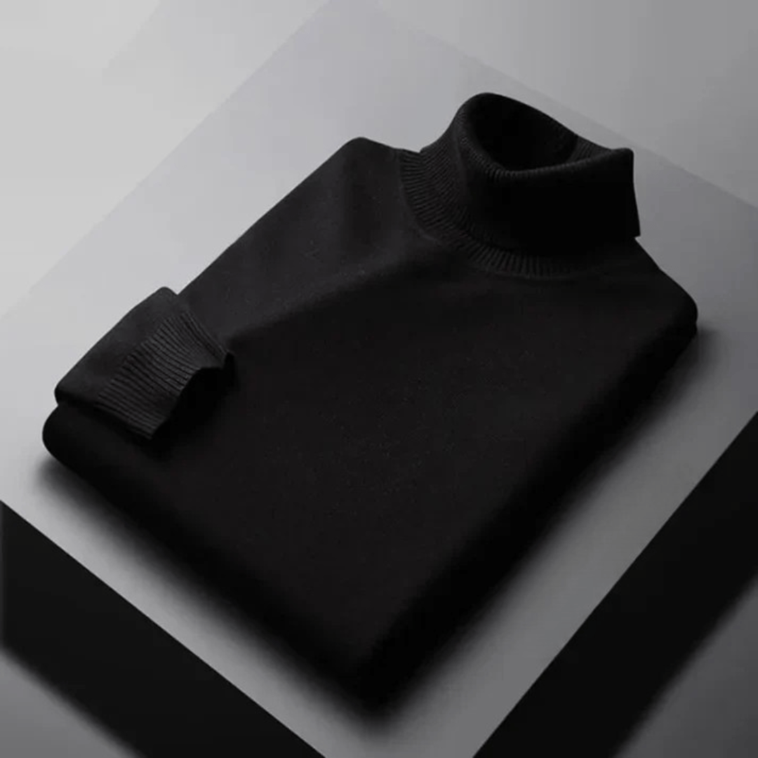 TEXTURED TURTLENECK KNIT FOR MEN