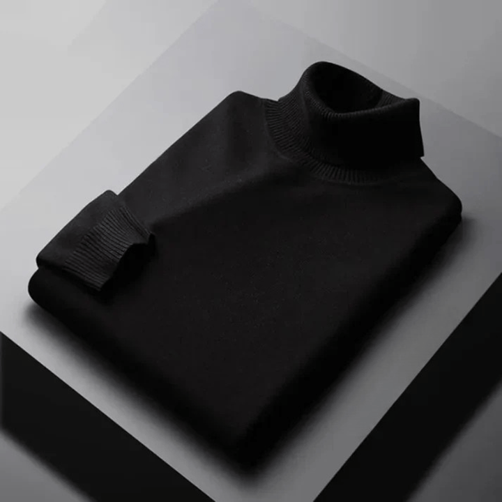 TEXTURED TURTLENECK KNIT FOR MEN