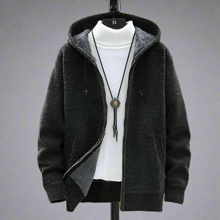 KNITTED HOODIE FOR MEN