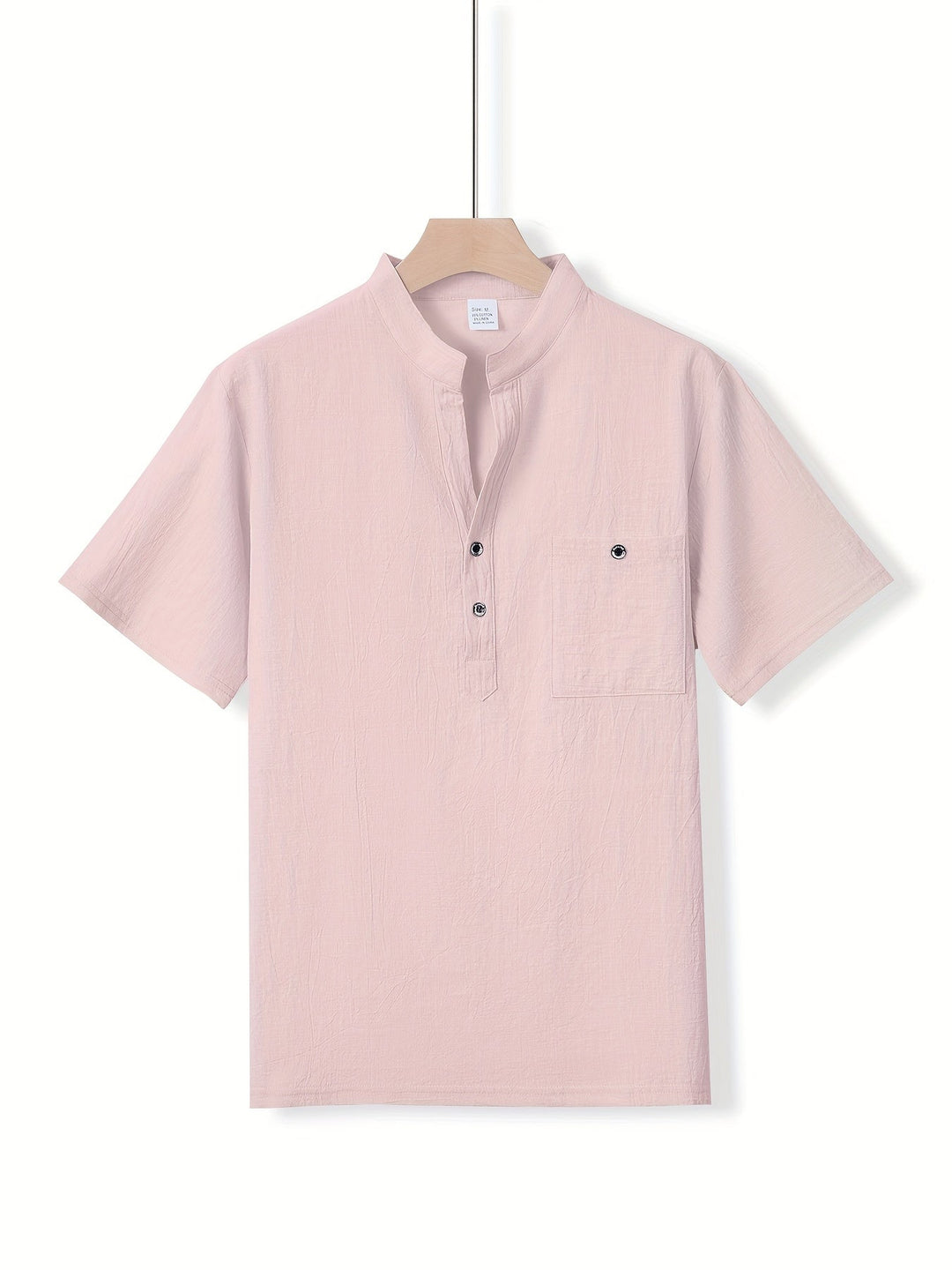 HENLEY COTTON SHIRT FOR MEN