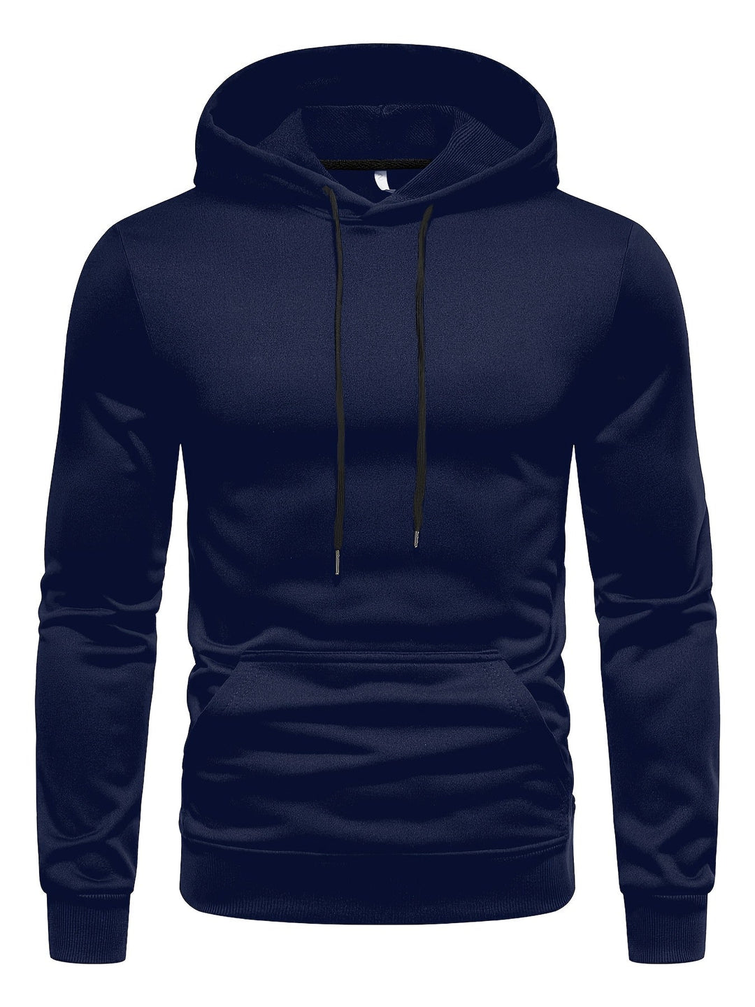 SOLID DRAWSTRING HOODIE FOR MEN