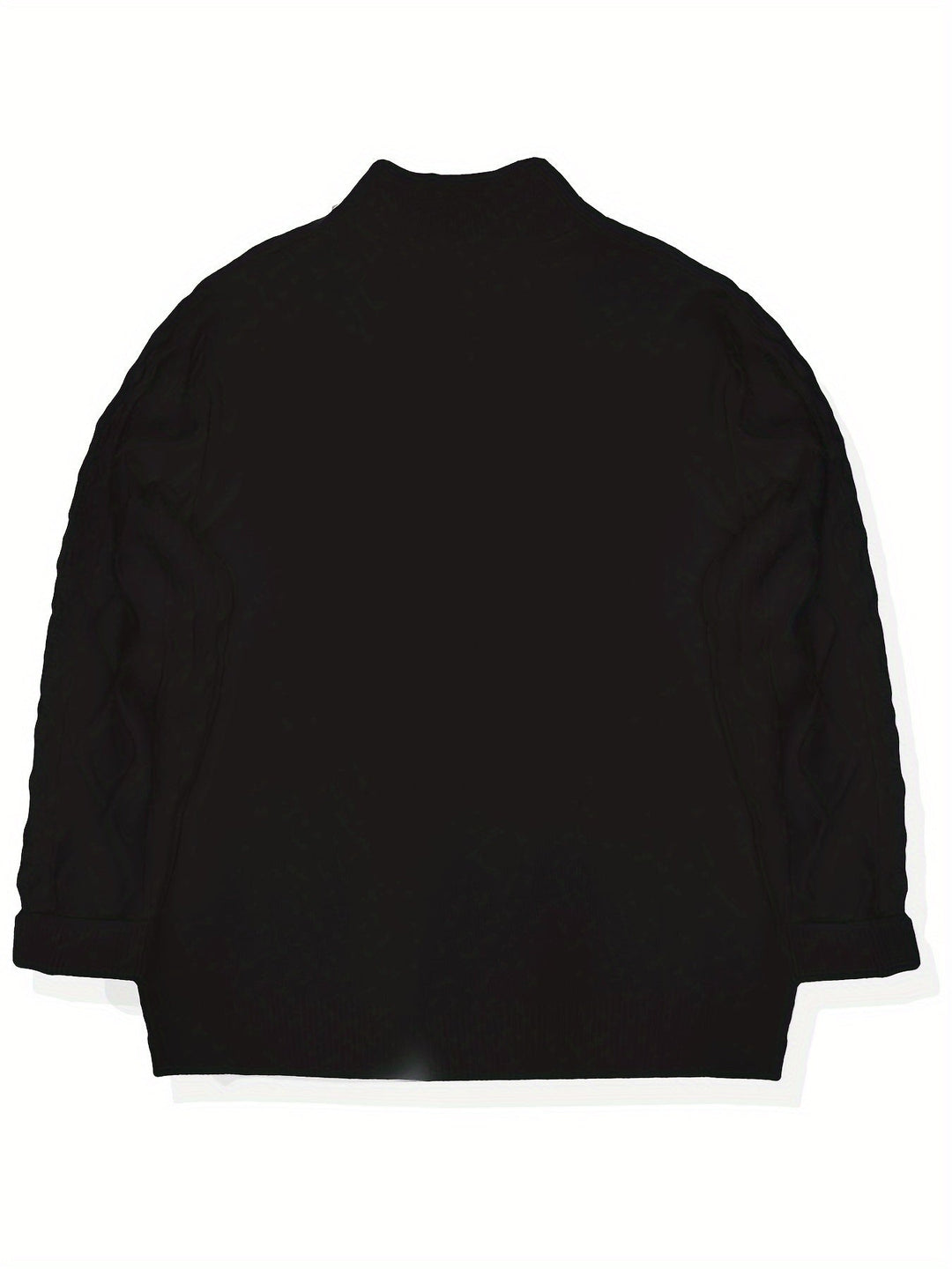 CABLE KNIT HALF ZIP SWEATER FOR MEN
