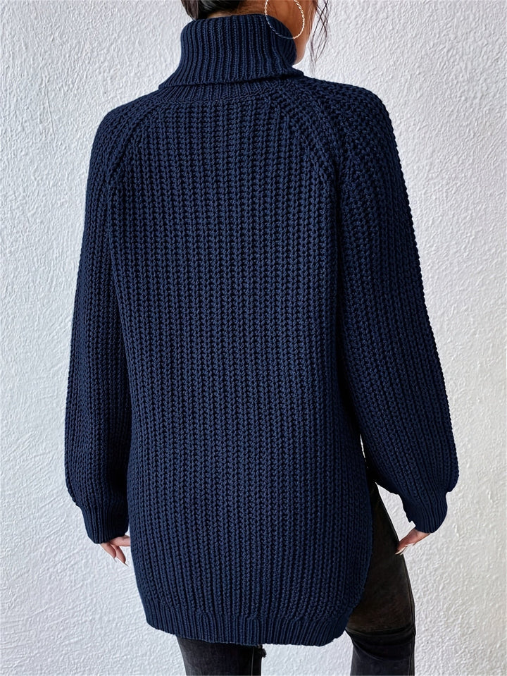 BEAUMONT NICE | SWEAT À COL HAUT ET HEM DÉCOUPÉ POUR FEMMES