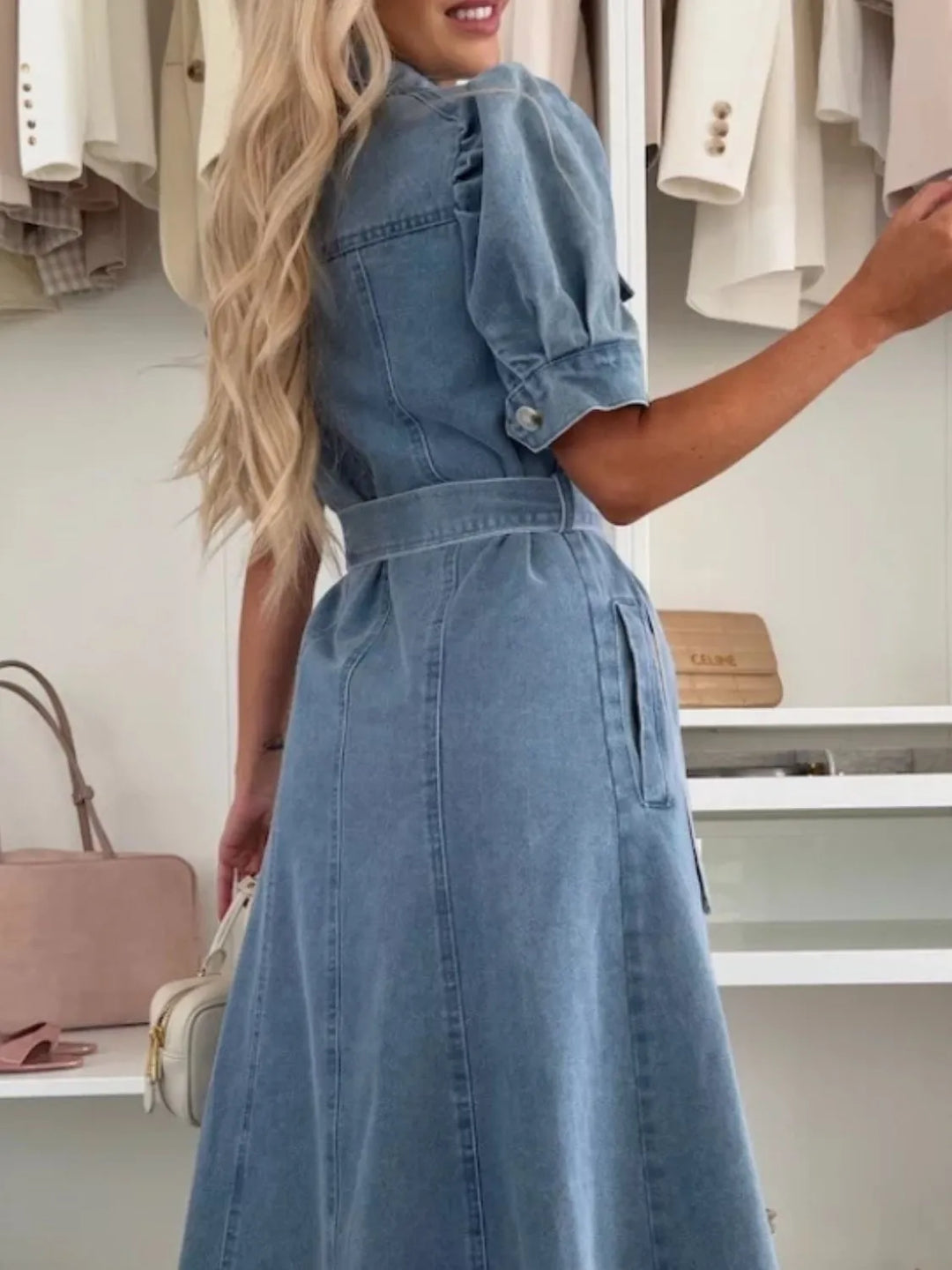 BEAUMONT NICE | ROBE CHEMISE EN DENIM POUR FEMMES