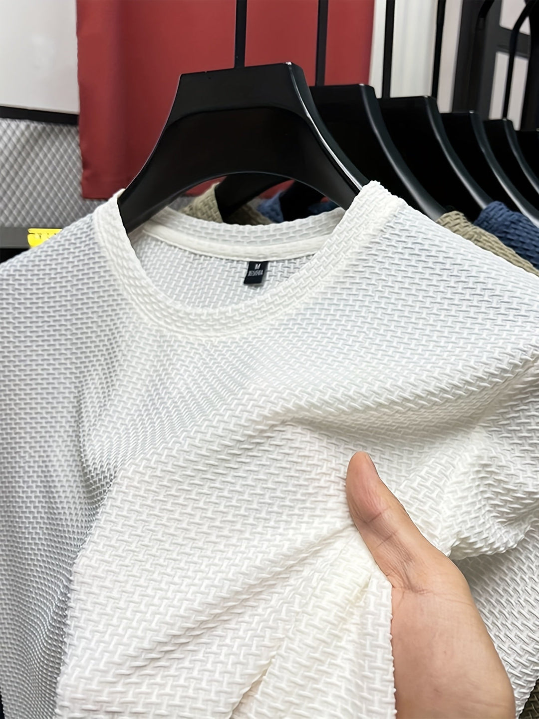 STRETCH KNIT T-SHIRT FOR MEN