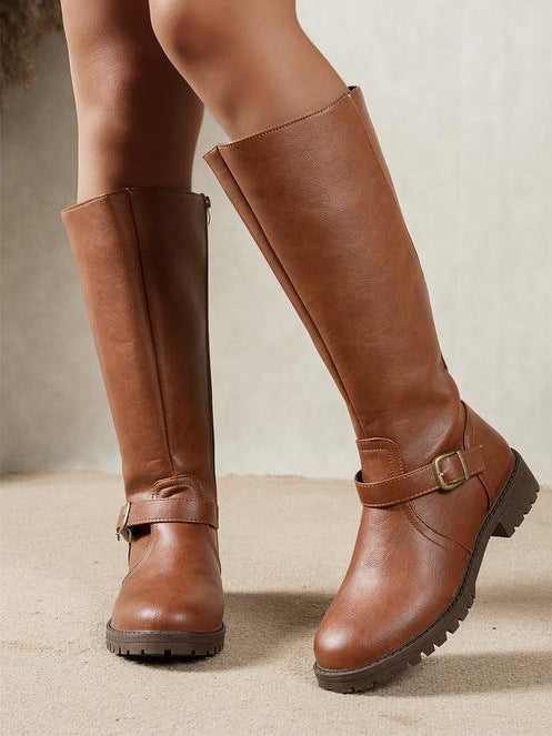 Francesca | Bottes hautes à petit talon