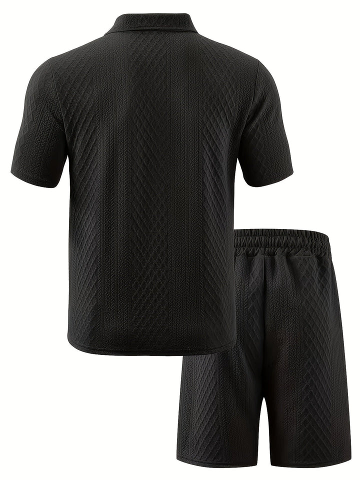 JACQUARD POLO SET FOR MEN