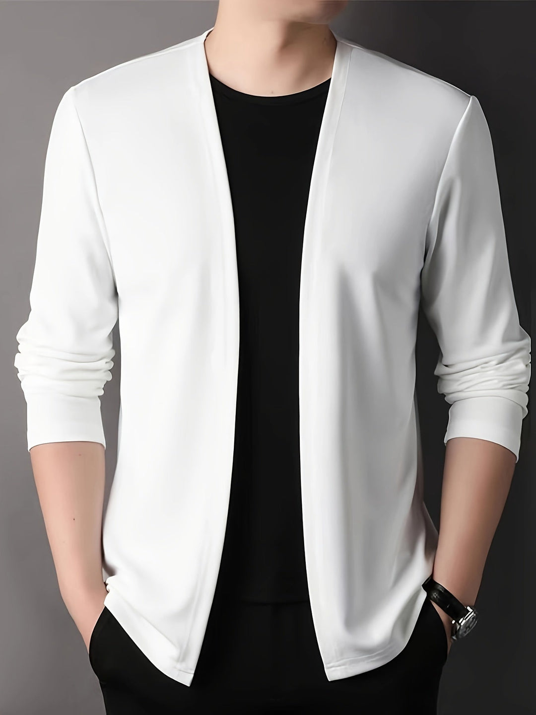 SLIM KNIT CARDIGAN FOR MEN