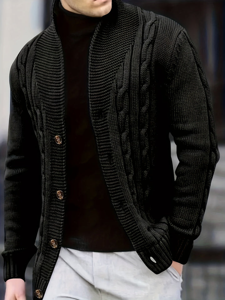 CABLE KNIT PULLOVER SWEATER FOR MEN