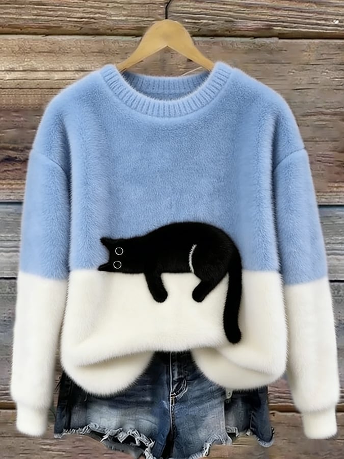 BEAUMONT NICE | PULL DÉTENDUE À MOTIFS POUR FEMMES