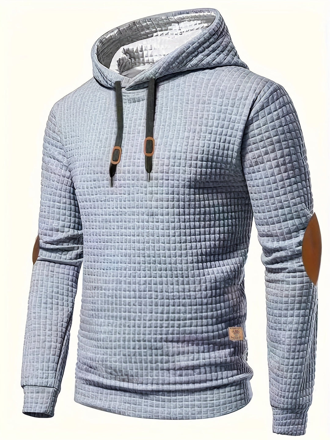 CHECKERED HOODED SWEATSHIRT FOR MEN