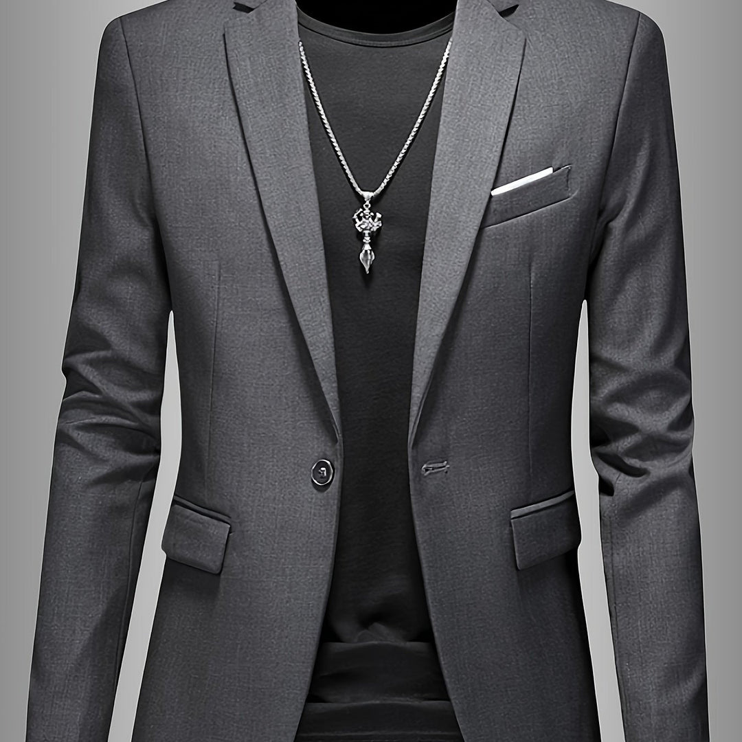 SKINNY LAPEL BLAZER FOR MEN