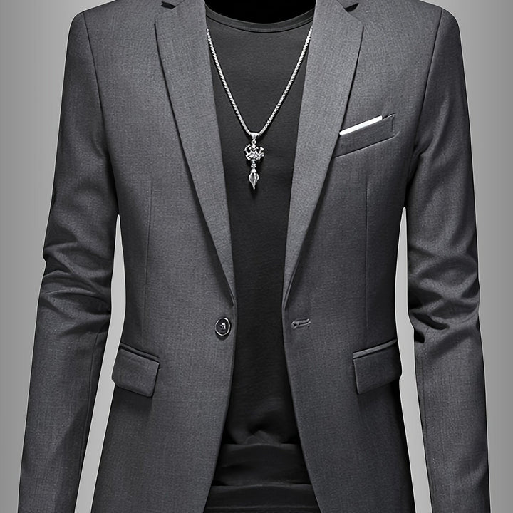 SKINNY LAPEL BLAZER FOR MEN
