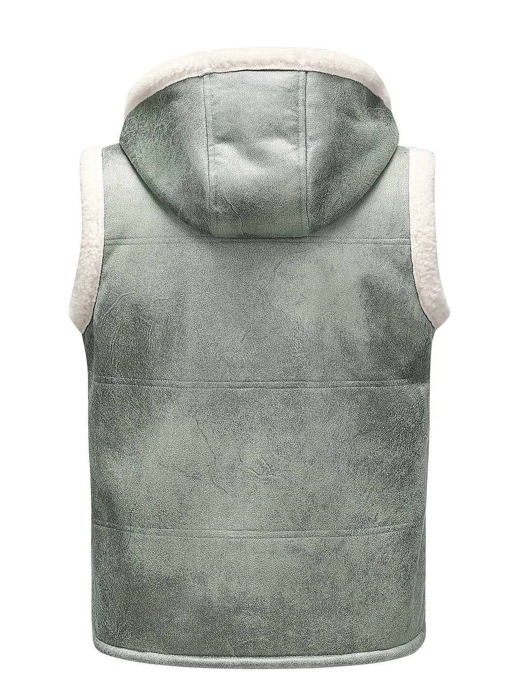 HOODED FUR-LINED VEST FOR MEN