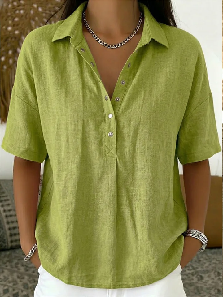 BEAUMONT NICE | BLOUSE À COL EN V POUR FEMMES