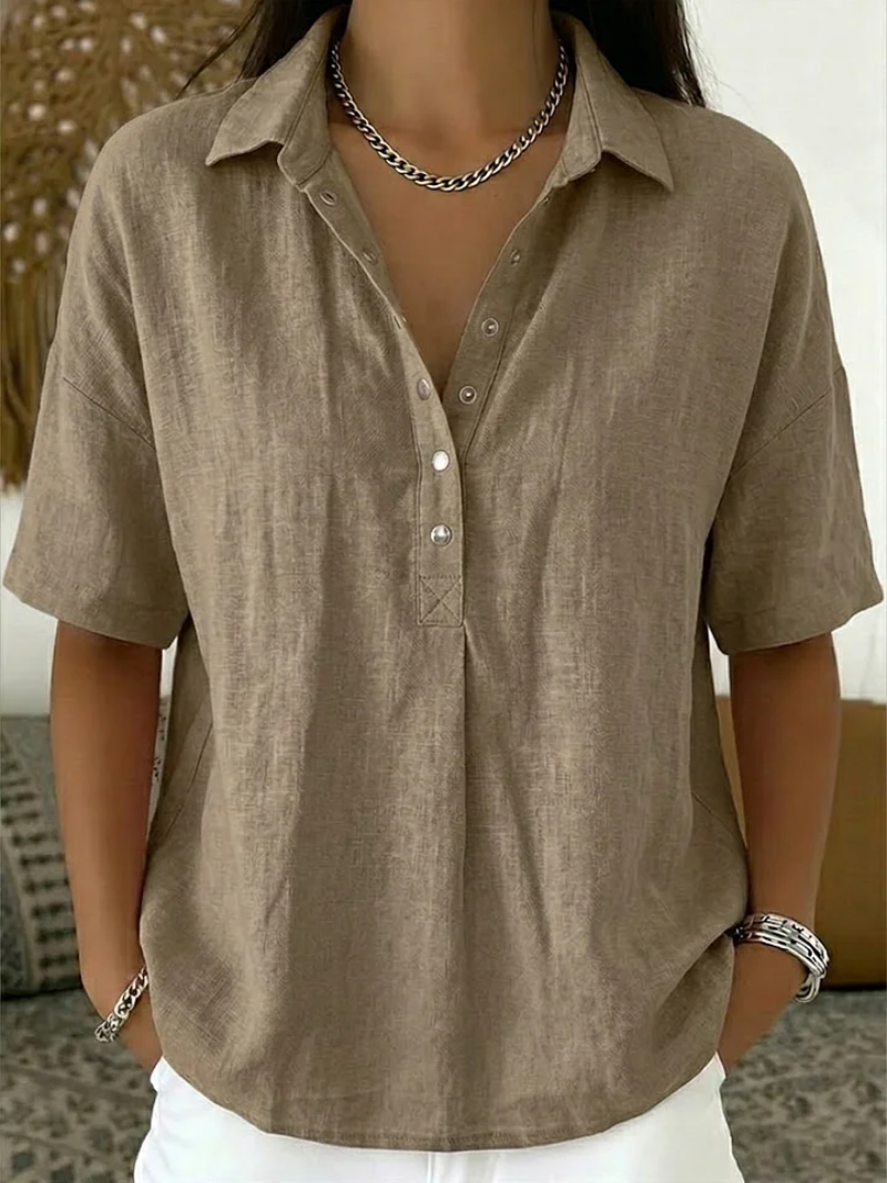 BEAUMONT NICE | BLOUSE À COL EN V POUR FEMMES