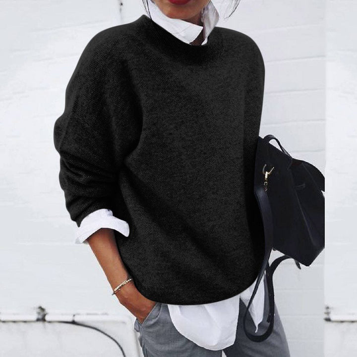 BEAUMONT NICE | PULL CLASSIQUE À COL ROND POUR FEMMES