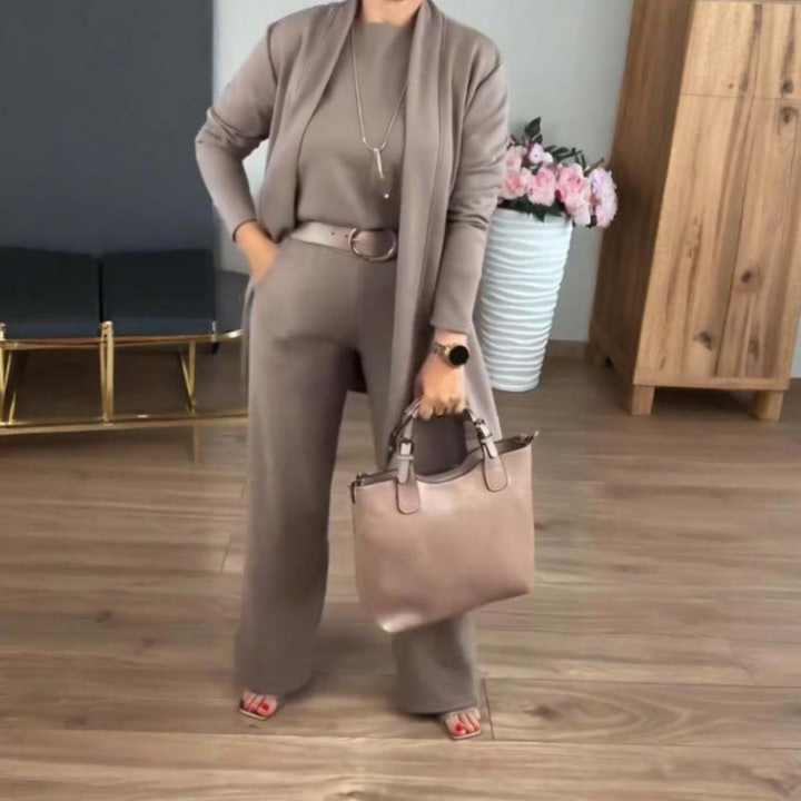 BEAUMONT NICE | ENSEMBLE MAILLE TROIS PIÈCES POUR FEMMES