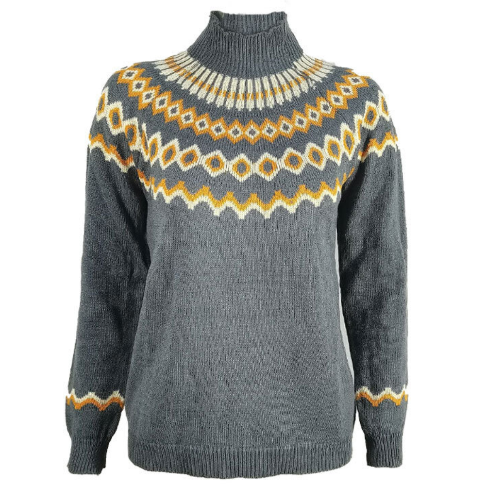 BEAUMONT NICE | PULL COL ROLLÉ RIBBÉ POUR FEMMES