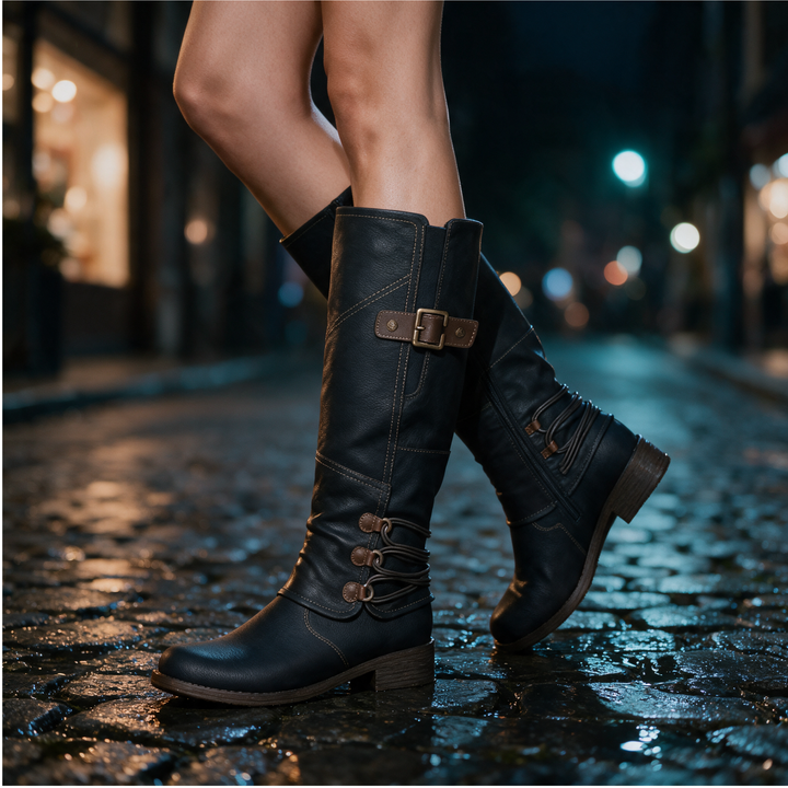 Maristel | Bottes cavalières orthopédiques à cordons