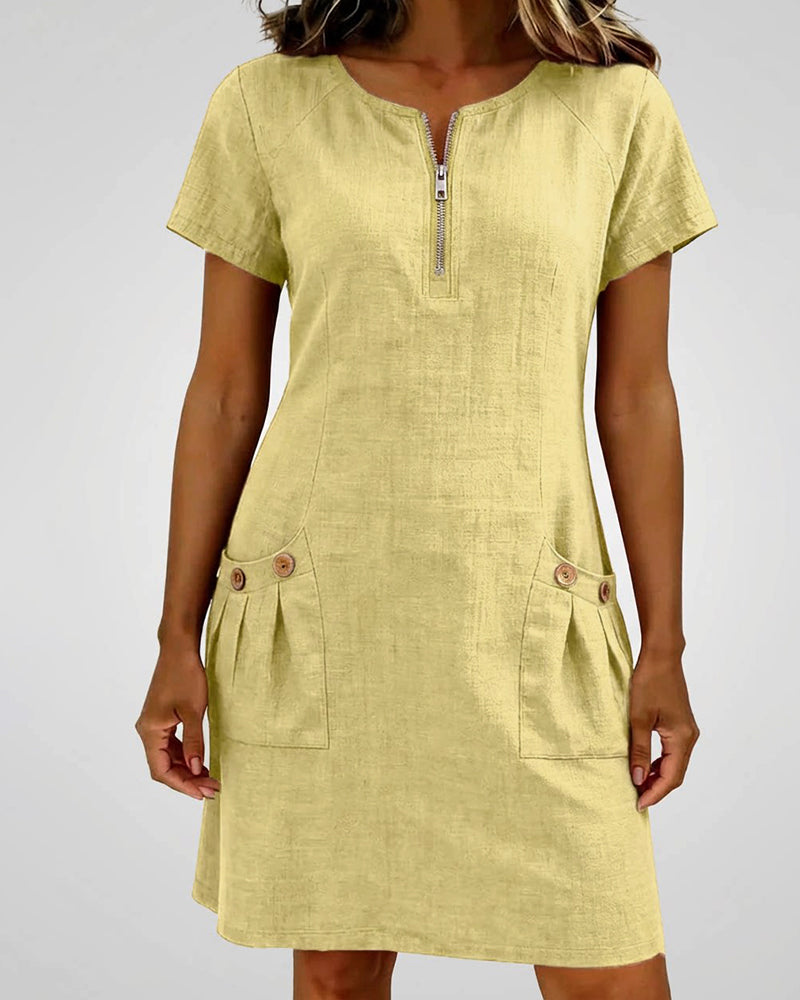 BEAUMONT NICE | ROBE À POCHES ZIPPÉES POUR FEMMES