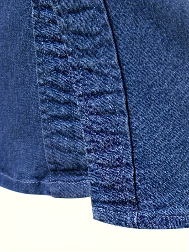 COTTON BLEND DENIM SHIRT FOR MEN