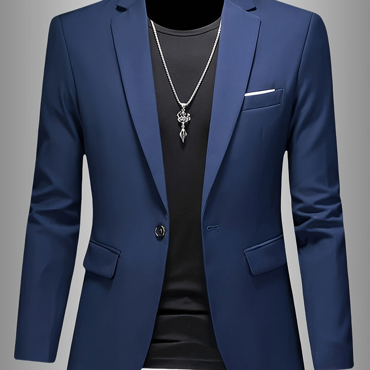 SKINNY LAPEL BLAZER FOR MEN