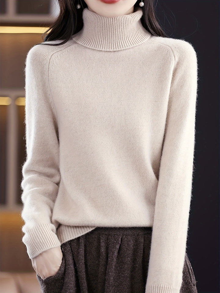 BEAUMONT NICE | PULL COL ROLÉ POUR FEMME
