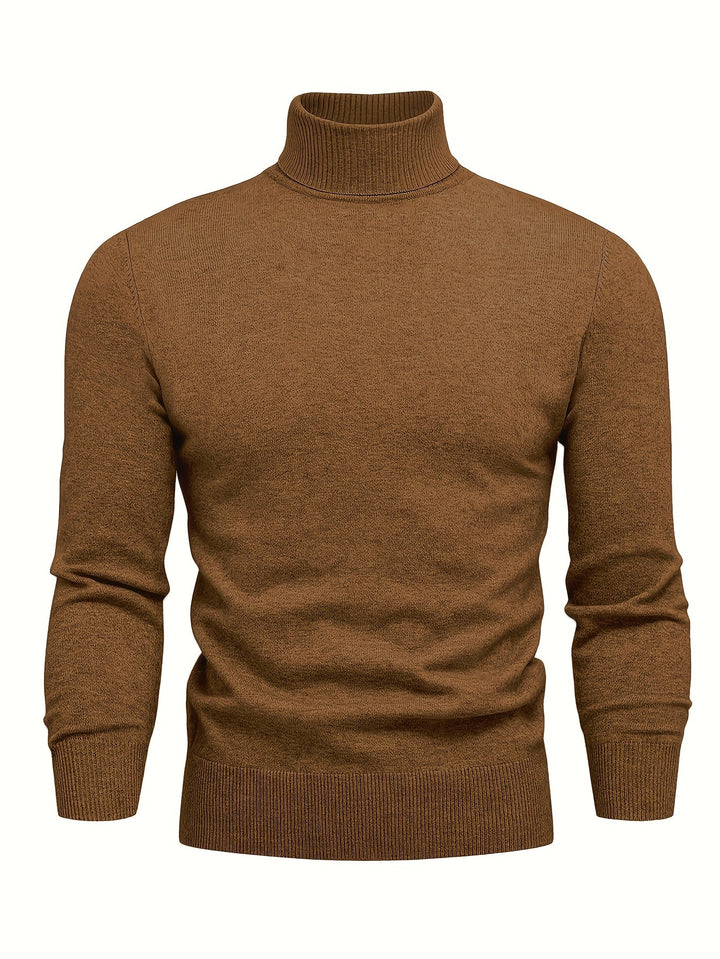 HIGH NECK KNIT SWEATER FOR MEN