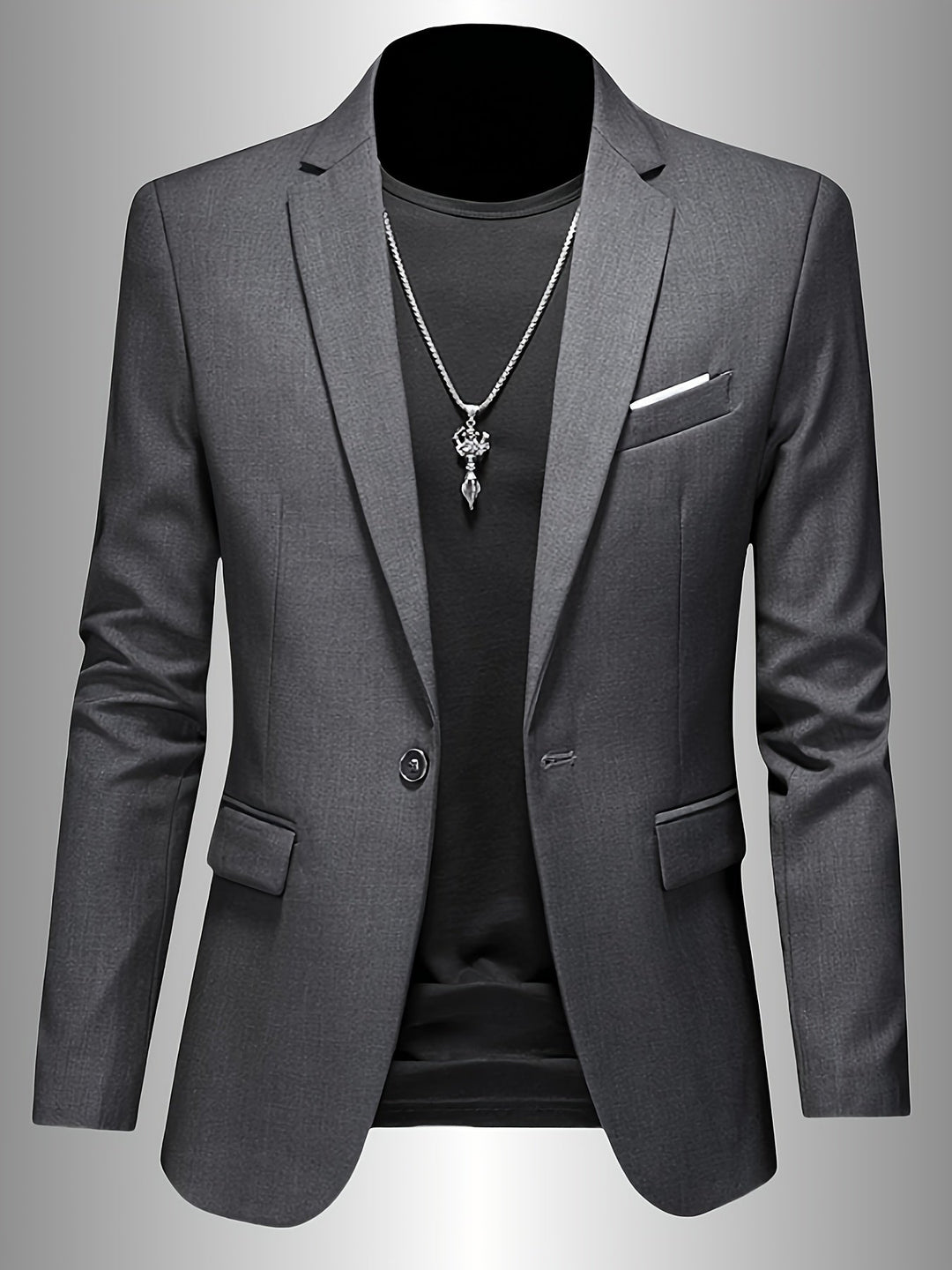SKINNY LAPEL BLAZER FOR MEN