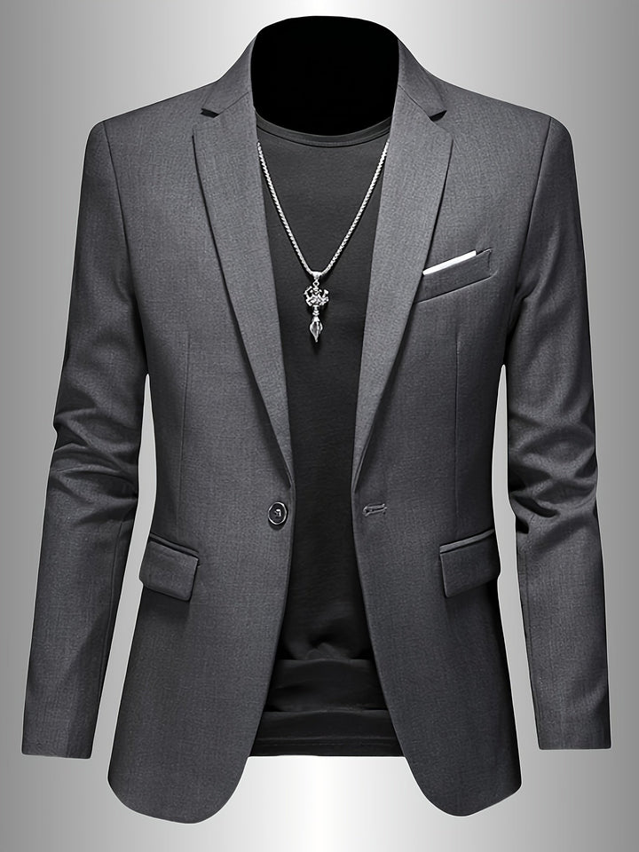 SKINNY LAPEL BLAZER FOR MEN