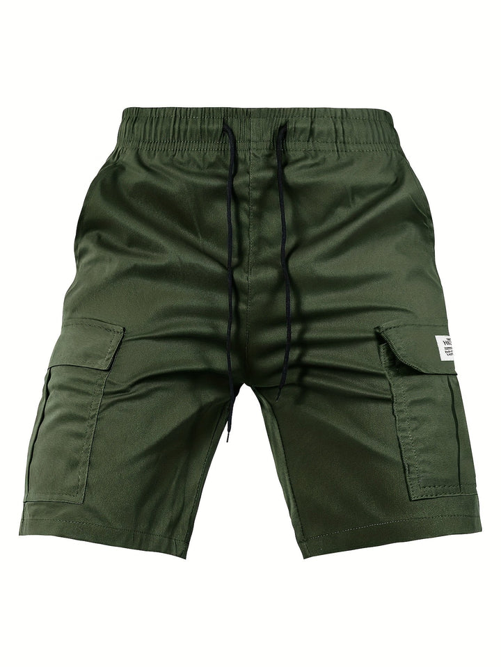 ELASTIC CARGO SHORTS FOR MEN