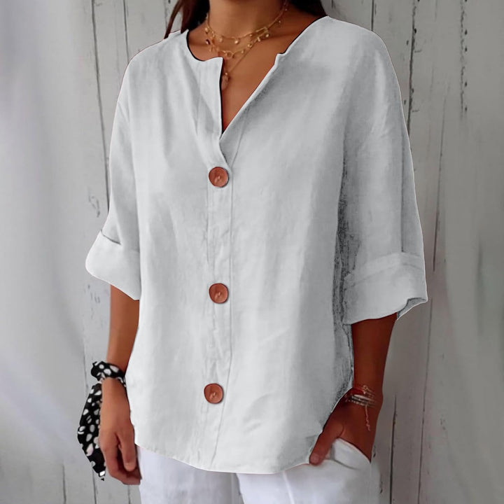 BEAUMONT NICE | CHEMISE À COL EN V POUR FEMMES