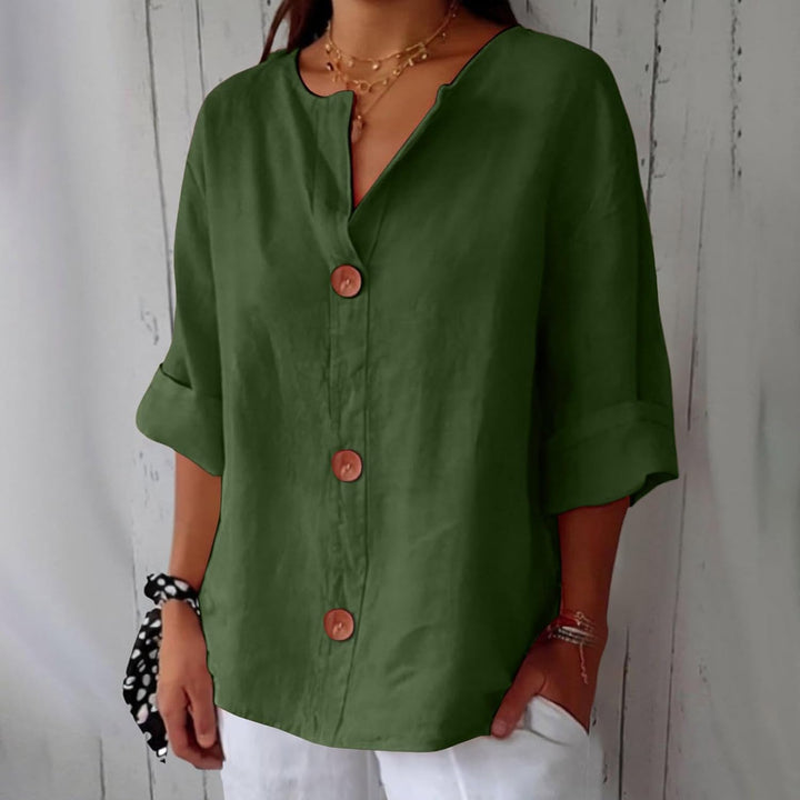 BEAUMONT NICE | CHEMISE À COL EN V POUR FEMMES