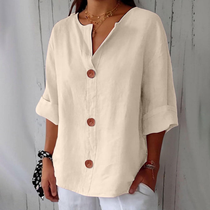 BEAUMONT NICE | CHEMISE À COL EN V POUR FEMMES