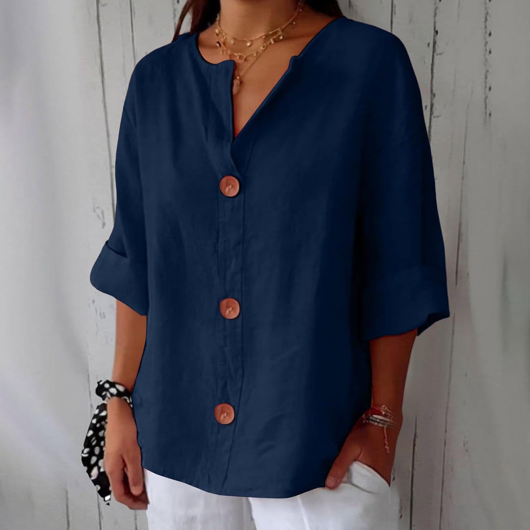 BEAUMONT NICE | CHEMISE À COL EN V POUR FEMMES