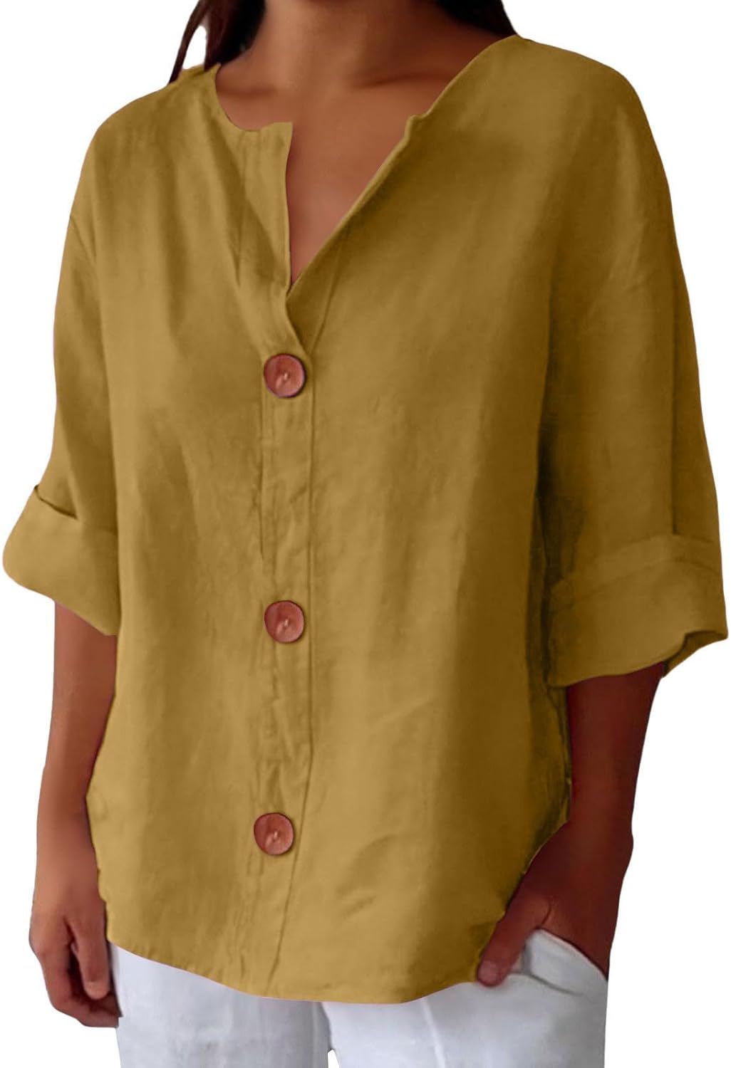 BEAUMONT NICE | CHEMISE À COL EN V POUR FEMMES
