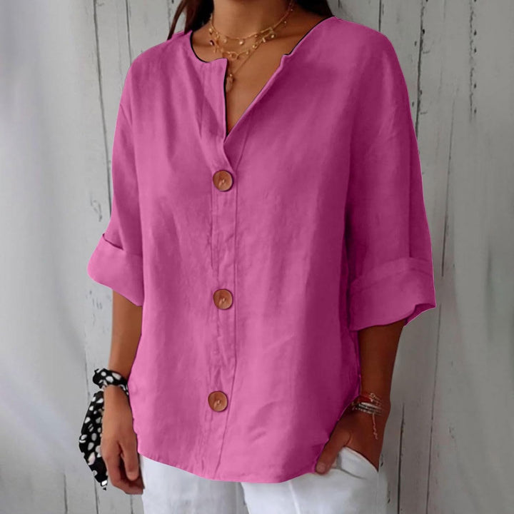 BEAUMONT NICE | CHEMISE À COL EN V POUR FEMMES