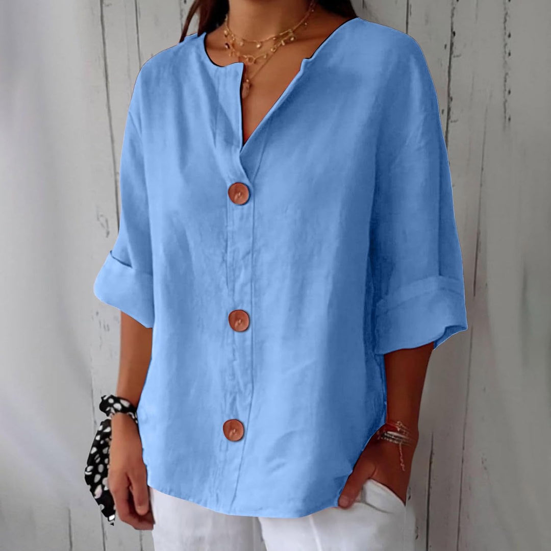 BEAUMONT NICE | CHEMISE À COL EN V POUR FEMMES