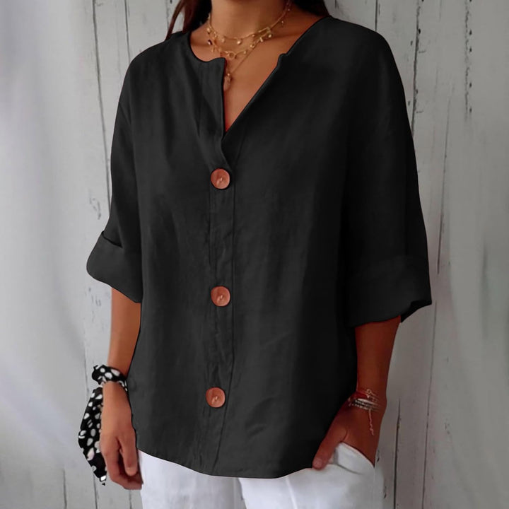 BEAUMONT NICE | CHEMISE À COL EN V POUR FEMMES