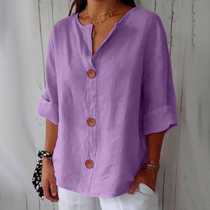 BEAUMONT NICE | CHEMISE À COL EN V POUR FEMMES