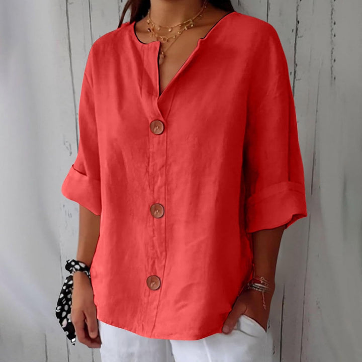 BEAUMONT NICE | CHEMISE À COL EN V POUR FEMMES
