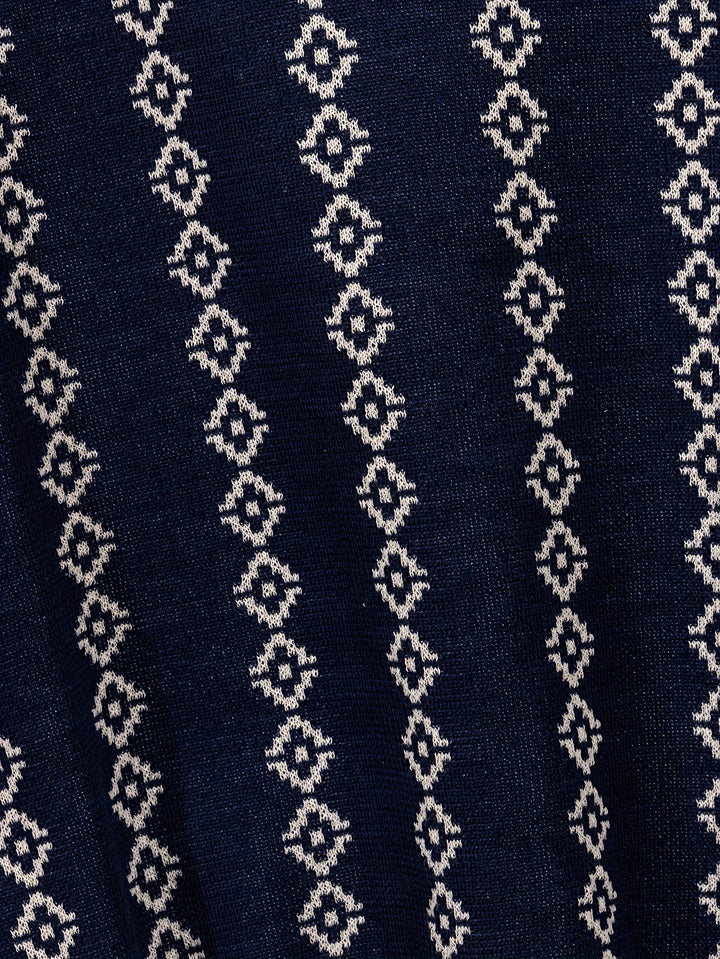GEOMETRIC KNIT SHIRT FOR MEN