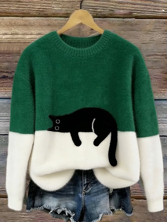 BEAUMONT NICE | PULL DÉTENDUE À MOTIFS POUR FEMMES