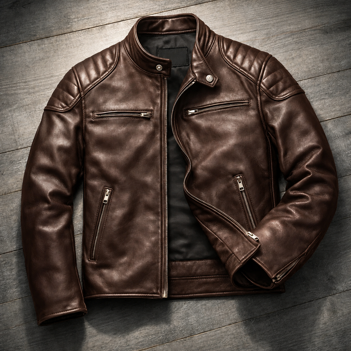 RUGGED MOTO JACKET FOR MEN